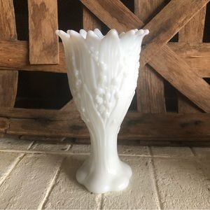 Vintage Milk Glass Vase